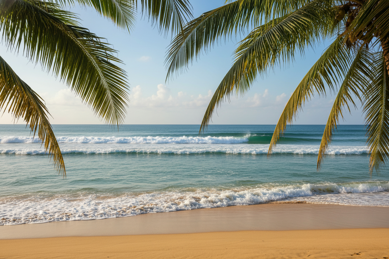 Vagues sur une plage de la côte Pacifique du Nicaragua